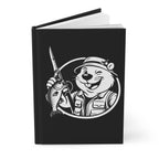 Swanky Beaver Hardcover Journal — Fishing Mascot Notebook