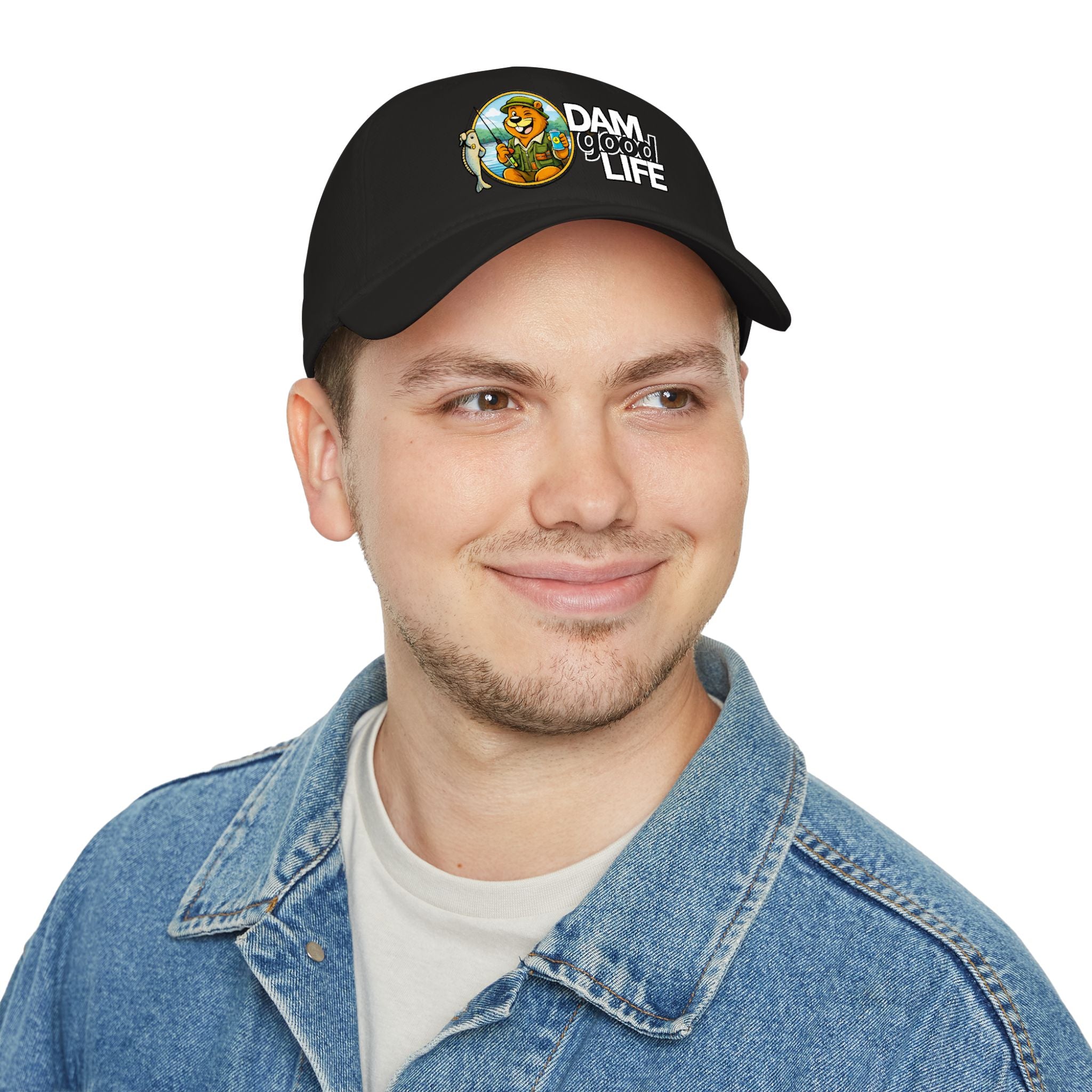 Swanky Beaver Fishing "DAMgoodLIFE" Baseball Cap — Vintage Game Day Hat