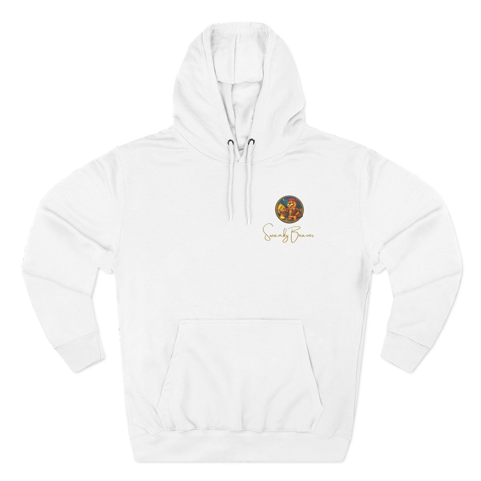 Hoodie "DAMgoodLIFE" Camping — Cozy Graphic Pullover with Swanky Beaver