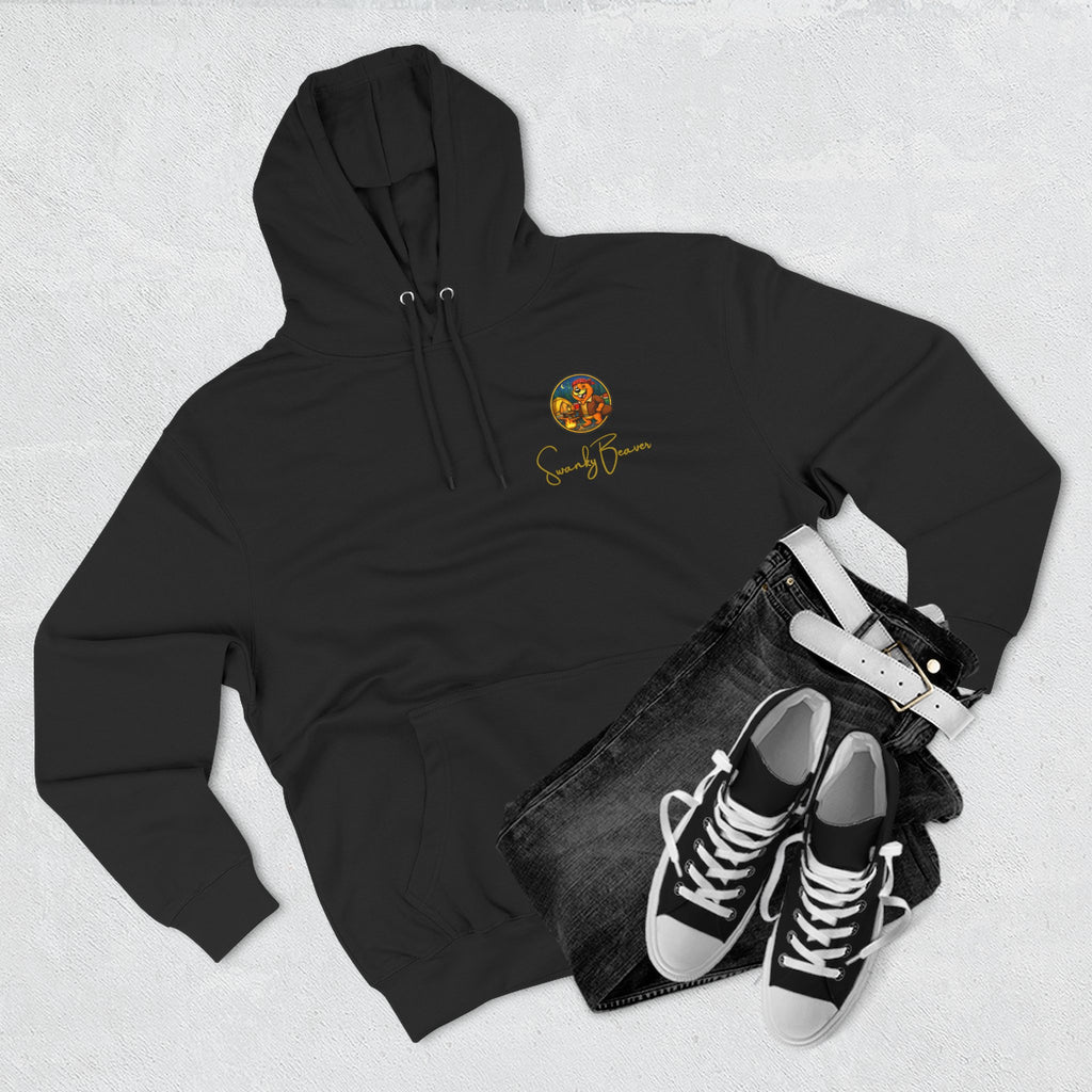 Hoodie "DAMgoodLIFE" Camping — Cozy Graphic Pullover with Swanky Beaver