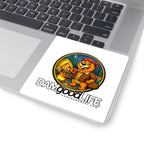 DAMgoodLIFE Camping Beaver Sticker — Camping Vinyl Kiss-Cut
