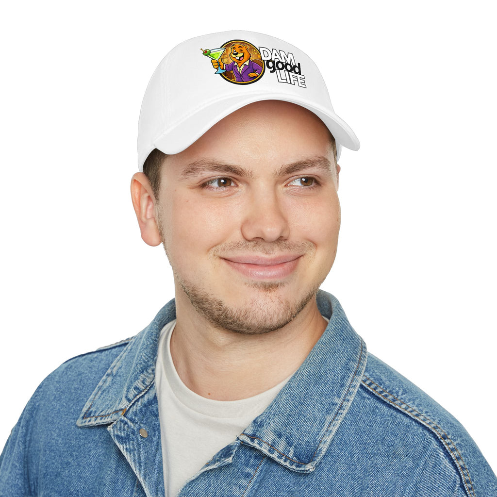 Swanky Beaver Martini "DAMgoodLIFE" Baseball Cap — Vintage Game Day Hat
