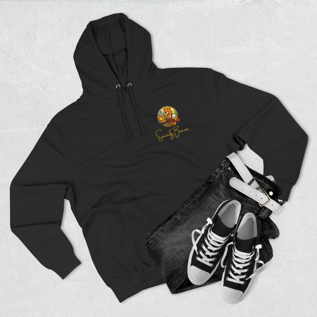 Hoodie "DAMgoodLIFE" Grilling — Cozy Graphic Pullover with Swanky Beaver
