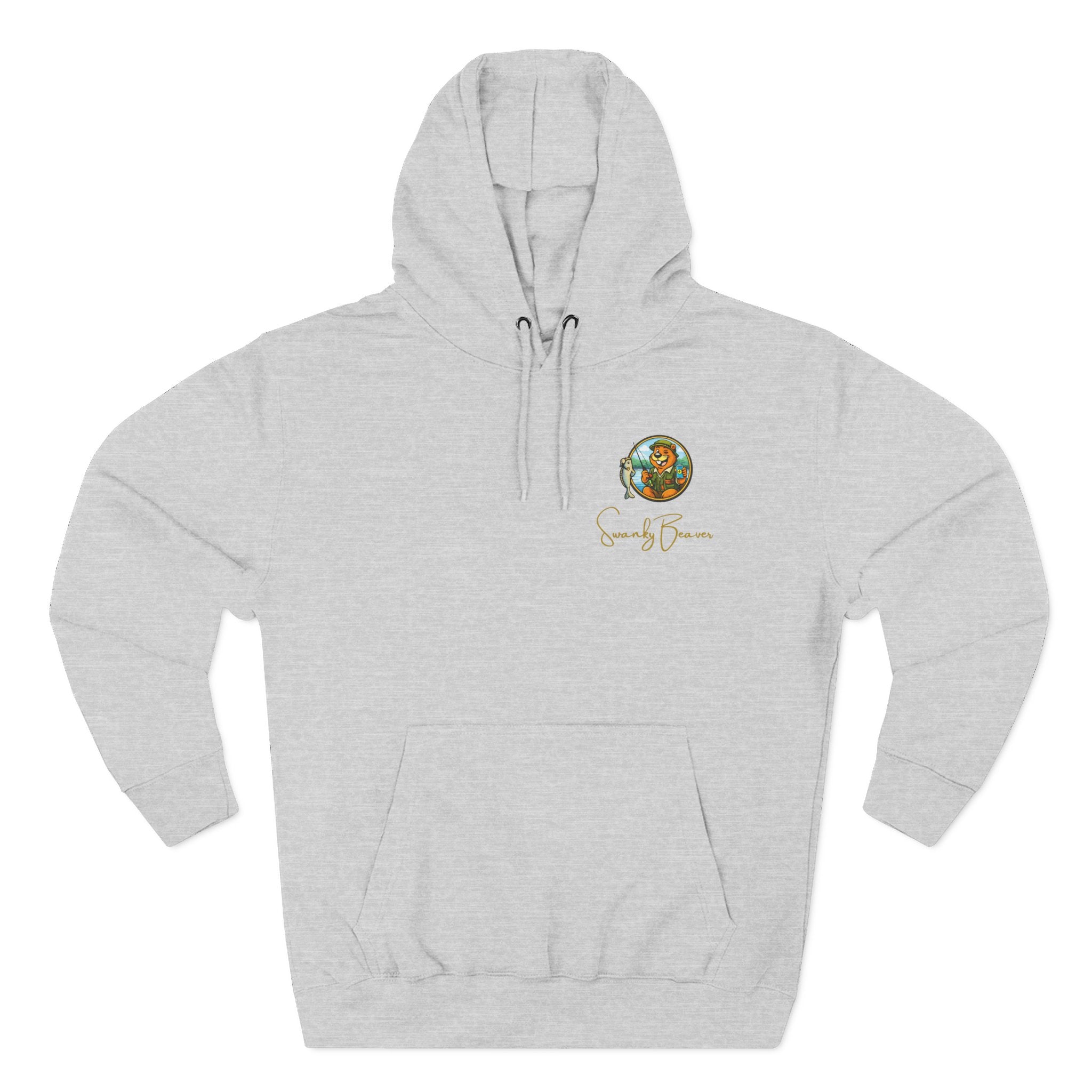 Hoodie "DAMgoodLIFE" Fishing — Cozy Graphic Pullover with Swanky Beaver