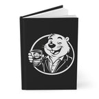 Swanky Beaver Hardcover Journal — Rocks Mascot Notebook