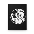 Swanky Beaver Hardcover Journal — Golfing Mascot Notebook