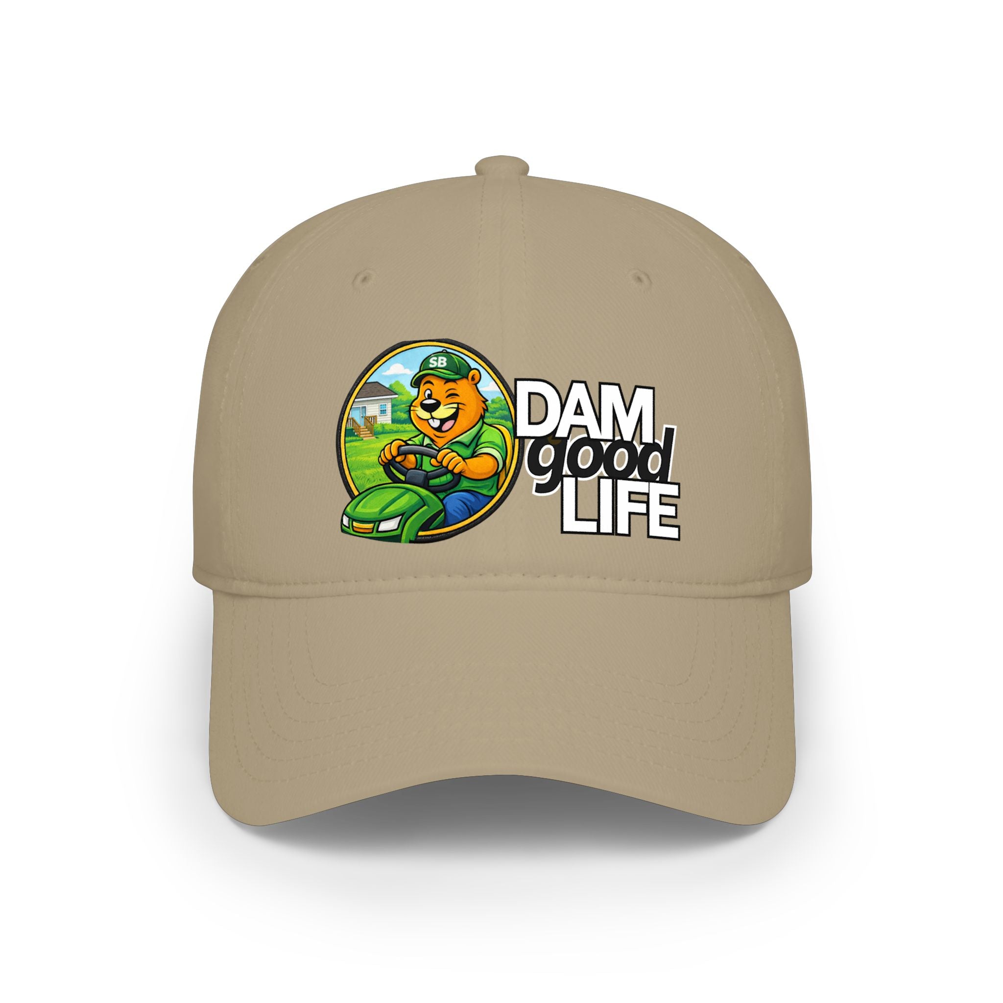 Swanky Beaver Mowing "DAMgoodLIFE" Baseball Cap — Vintage Game Day Hat