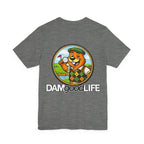"DAMgoodLIFE" Golfing Swanky Beaver T-Shirt | Swanky Beaver Graphic Tee