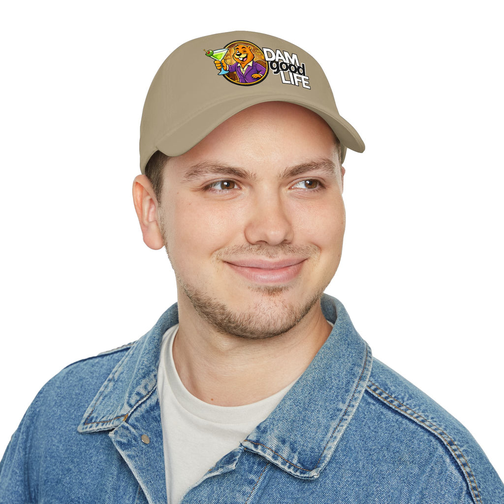 Swanky Beaver Martini "DAMgoodLIFE" Baseball Cap — Vintage Game Day Hat