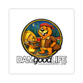 DAMgoodLIFE Camping Beaver Sticker — Camping Vinyl Kiss-Cut