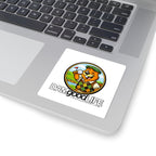 DAMgoodLIFE Golfing Beaver Sticker — Golfing Vinyl Kiss-Cut