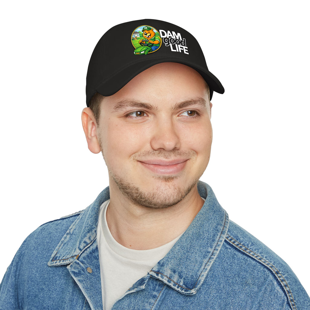 Swanky Beaver Mowing "DAMgoodLIFE" Baseball Cap — Vintage Game Day Hat