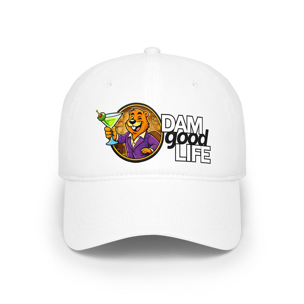 Swanky Beaver Martini "DAMgoodLIFE" Baseball Cap — Vintage Game Day Hat