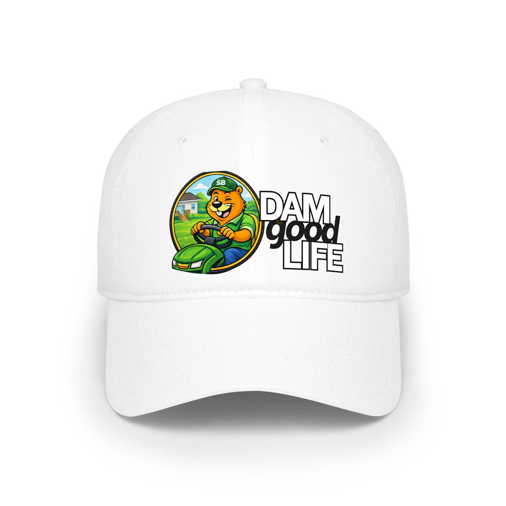 Swanky Beaver Mowing "DAMgoodLIFE" Baseball Cap — Vintage Game Day Hat