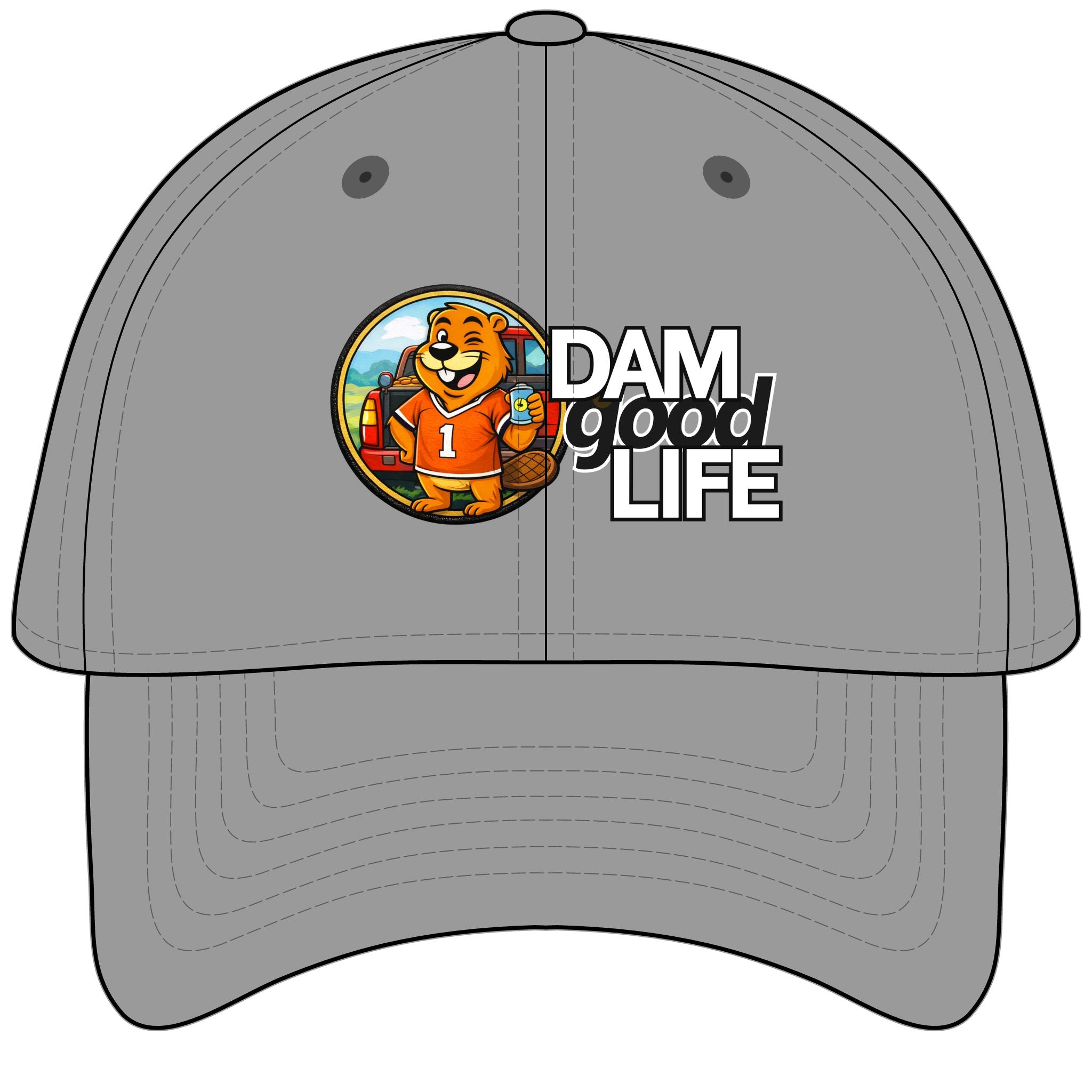 Baseball Cap Tailgating Swanky Beaver — "DAMgoodLIFE" & Outdoors Hat