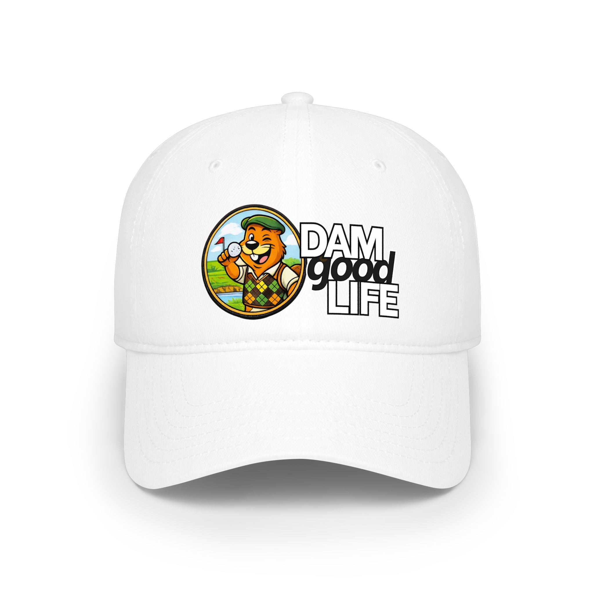 Swanky Beaver Golfing "DAMgoodLIFE" Baseball Cap — Vintage Game Day Hat