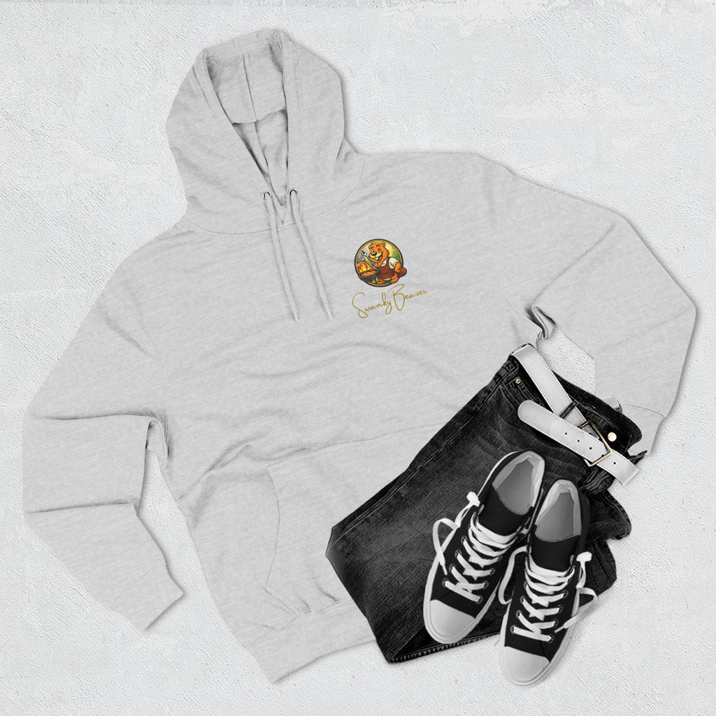 Hoodie "DAMgoodLIFE" Grilling — Cozy Graphic Pullover with Swanky Beaver