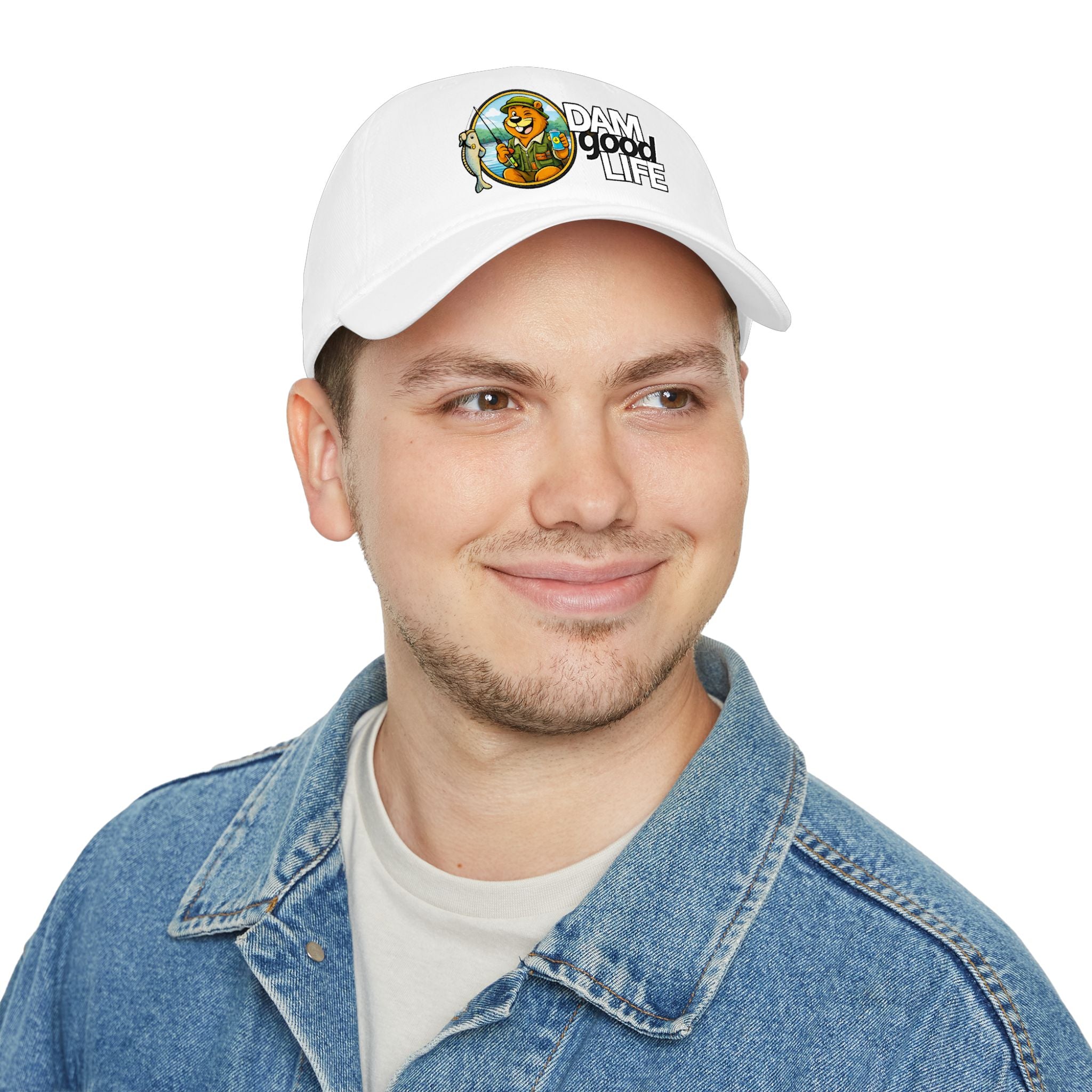 Swanky Beaver Fishing "DAMgoodLIFE" Baseball Cap — Vintage Game Day Hat