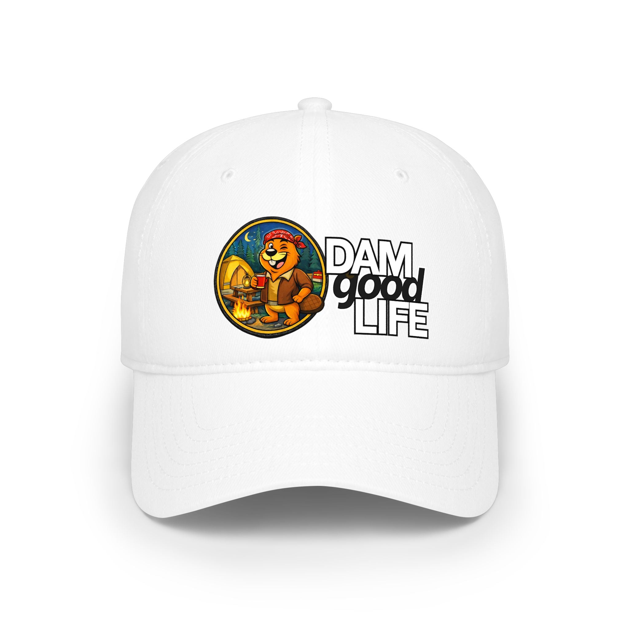 Swanky Beaver Camping "DAMgoodLIFE" Baseball Cap — Vintage Game Day Hat