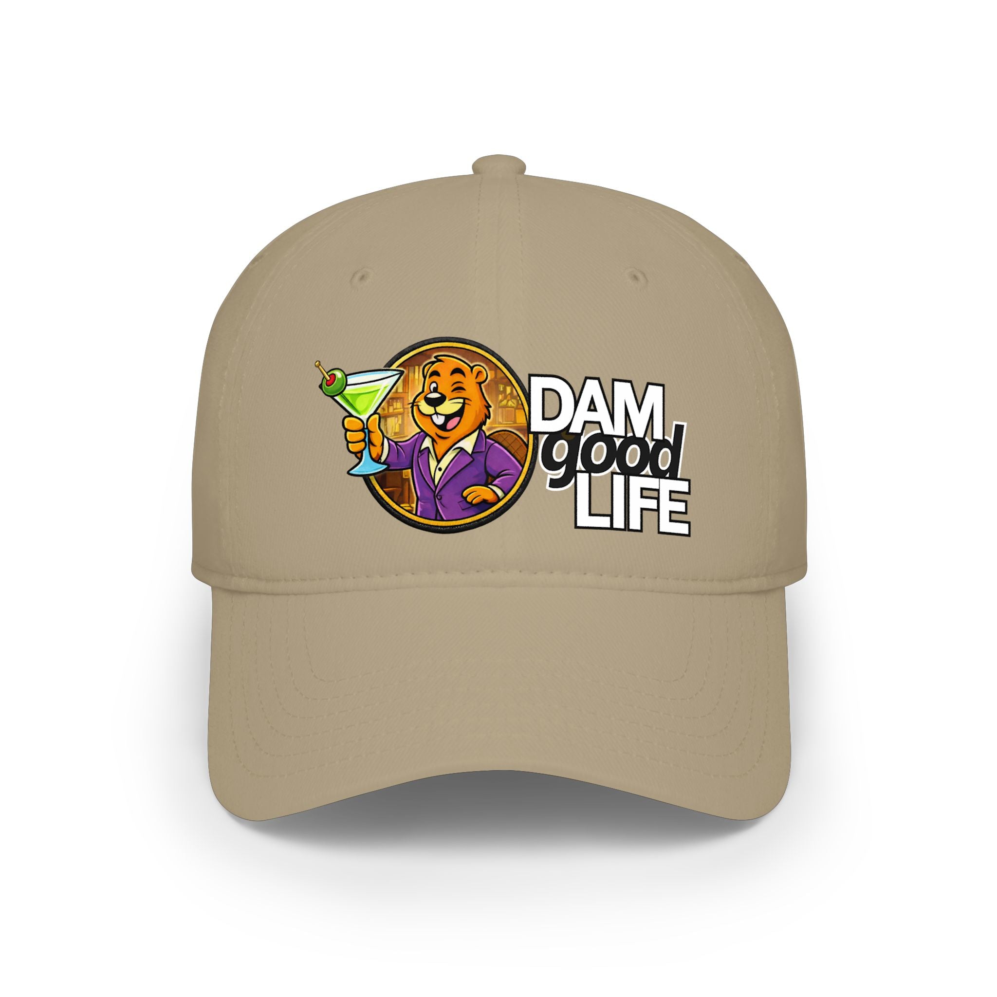 Swanky Beaver Martini "DAMgoodLIFE" Baseball Cap — Vintage Game Day Hat