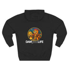 Hoodie "DAMgoodLIFE" Camping — Cozy Graphic Pullover with Swanky Beaver