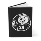 Swanky Beaver Hardcover Journal — Tailgating Mascot Notebook