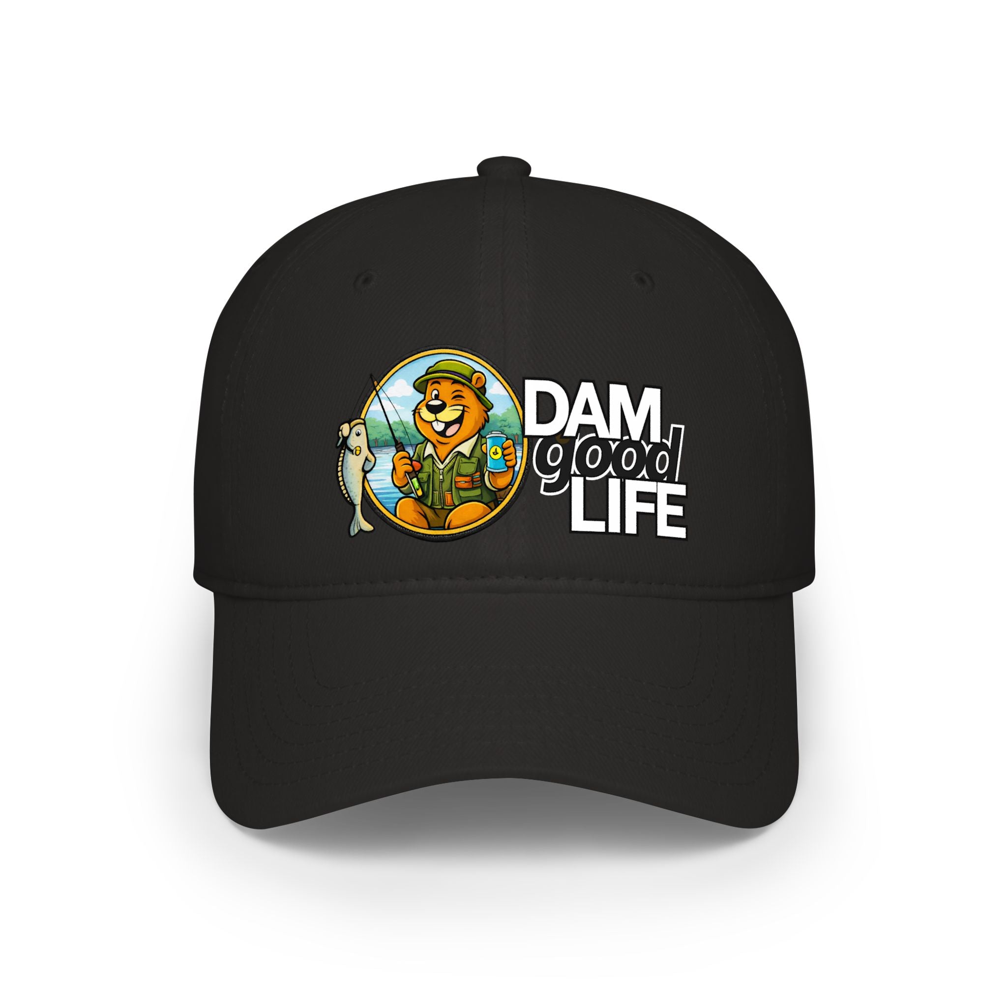Swanky Beaver Fishing "DAMgoodLIFE" Baseball Cap — Vintage Game Day Hat