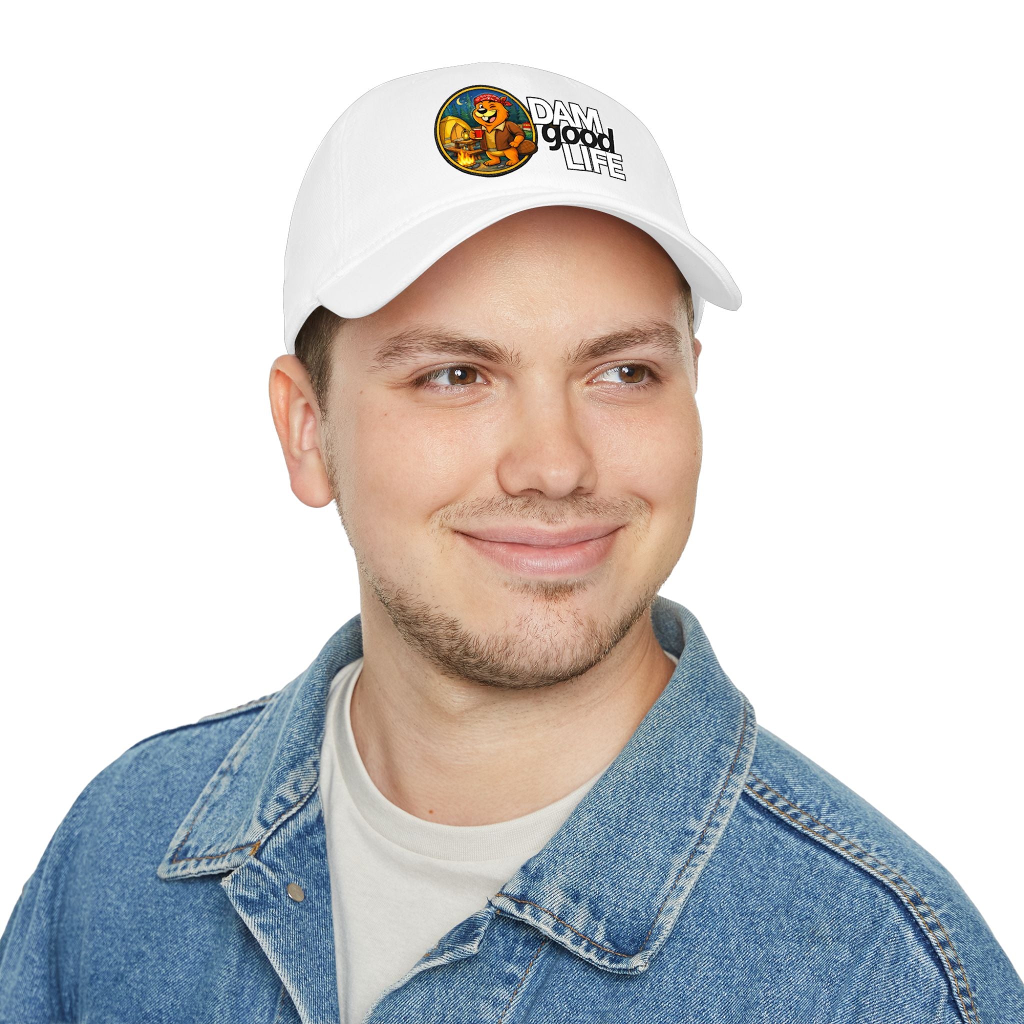 Swanky Beaver Camping "DAMgoodLIFE" Baseball Cap — Vintage Game Day Hat