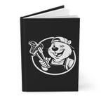 Swanky Beaver Hardcover Journal — Grilling Mascot Notebook