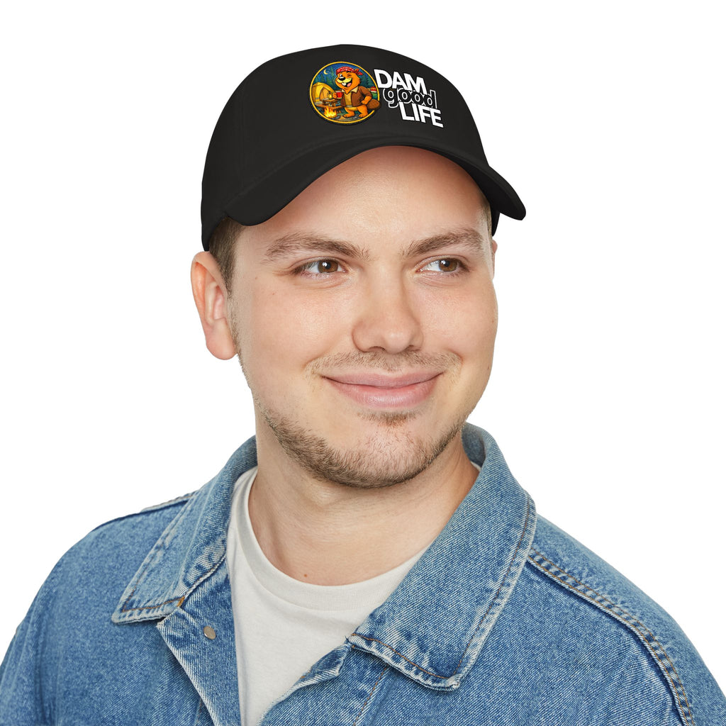Swanky Beaver Camping "DAMgoodLIFE" Baseball Cap — Vintage Game Day Hat