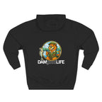 Hoodie "DAMgoodLIFE" Fishing — Cozy Graphic Pullover with Swanky Beaver