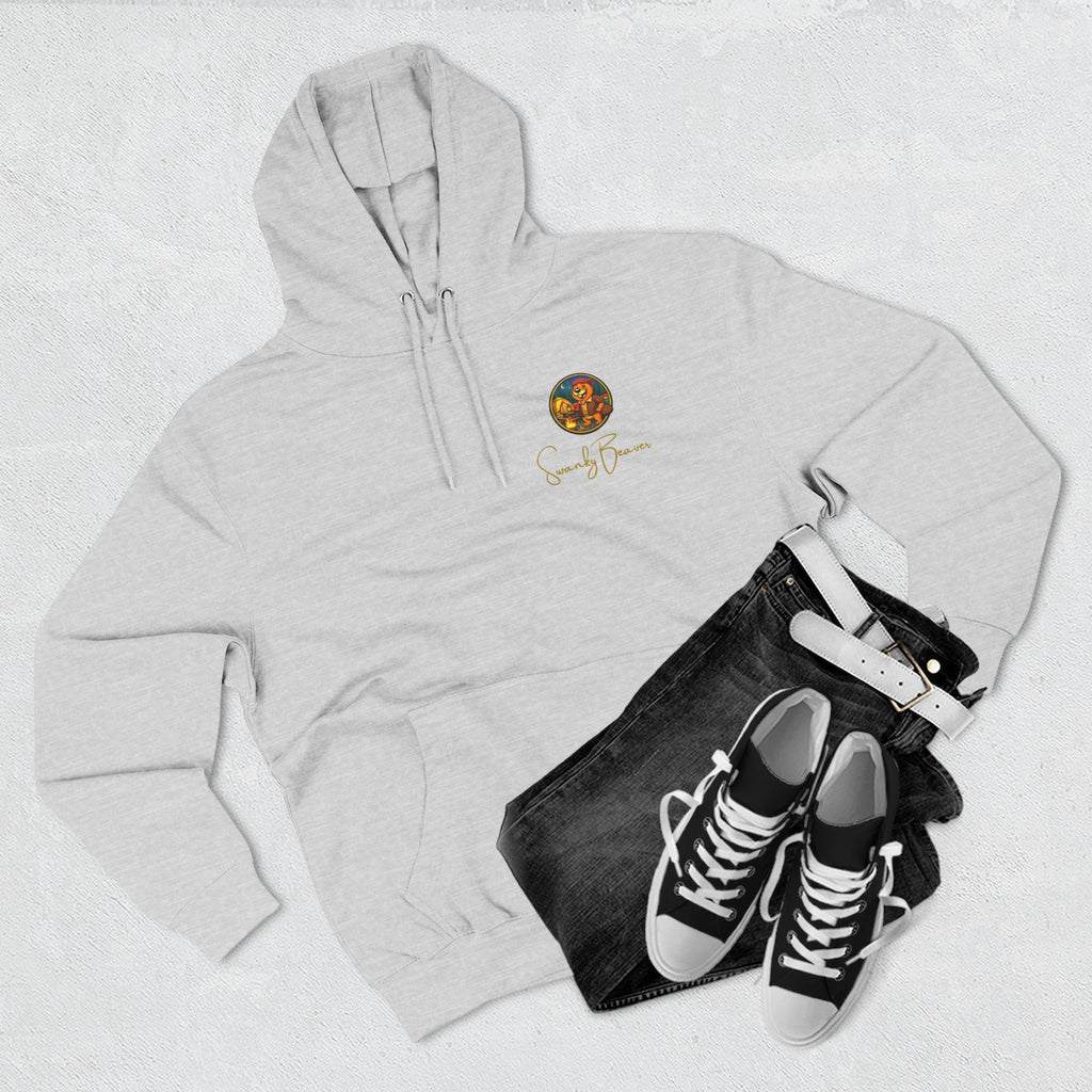 Hoodie "DAMgoodLIFE" Camping — Cozy Graphic Pullover with Swanky Beaver