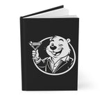 Swanky Beaver Hardcover Journal — Cocktail Toast Mascot Notebook