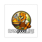 DAMgoodLIFE Grilling Beaver Sticker — Grilling Vinyl Kiss-Cut