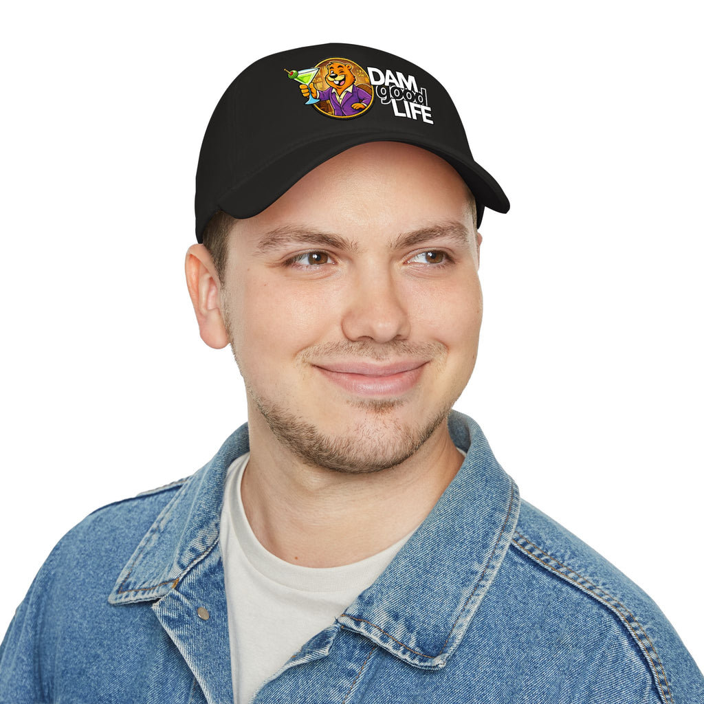 Swanky Beaver Martini "DAMgoodLIFE" Baseball Cap — Vintage Game Day Hat