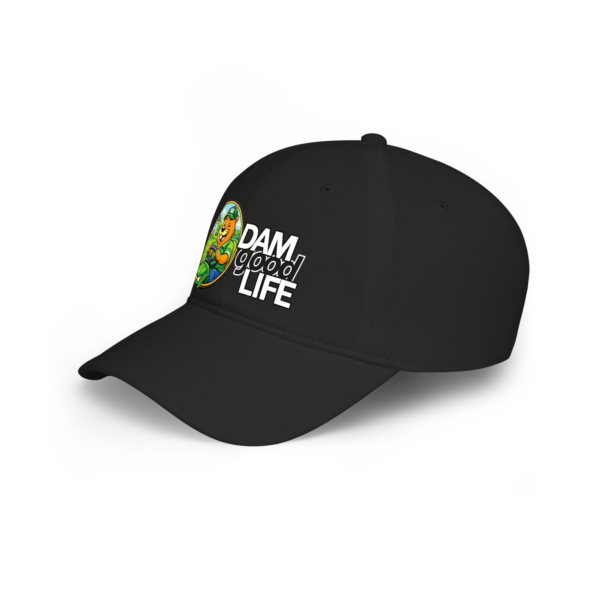 Swanky Beaver Mowing "DAMgoodLIFE" Baseball Cap — Vintage Game Day Hat