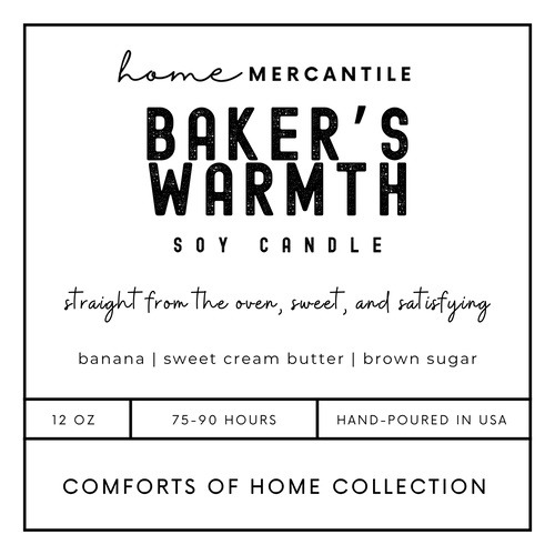 Candle - Home Mercantile Exclusive "Comforts of Home Collection"