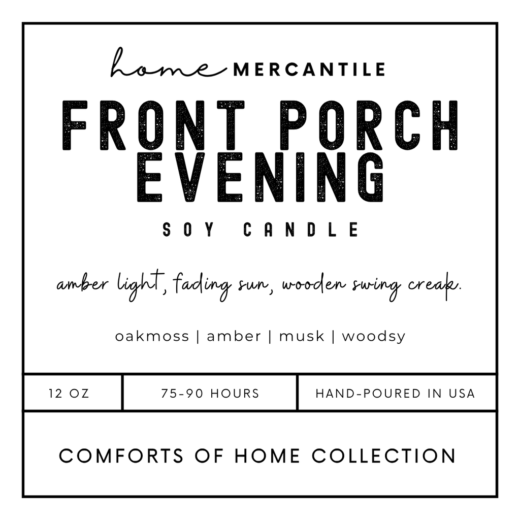 Candle - Home Mercantile Exclusive "Comforts of Home Collection"