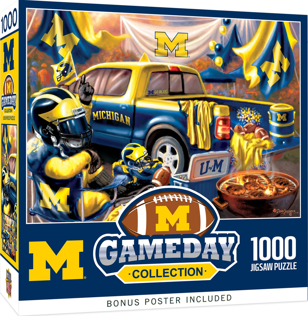 Game Day 1000 Piece Puzzles - Indiana University, Ohio State, Cubs, and Bears
