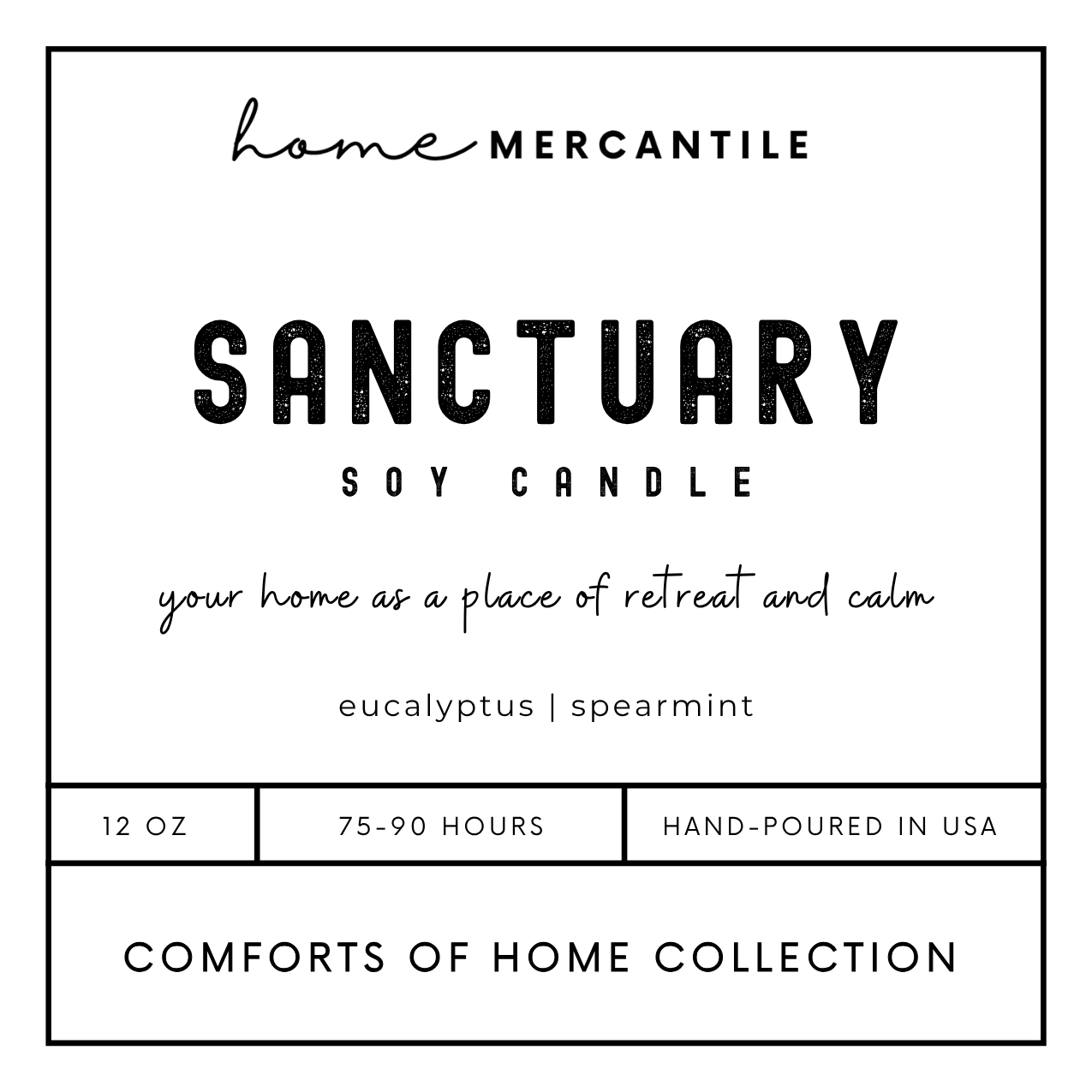 Candle - Home Mercantile Exclusive "Comforts of Home Collection"