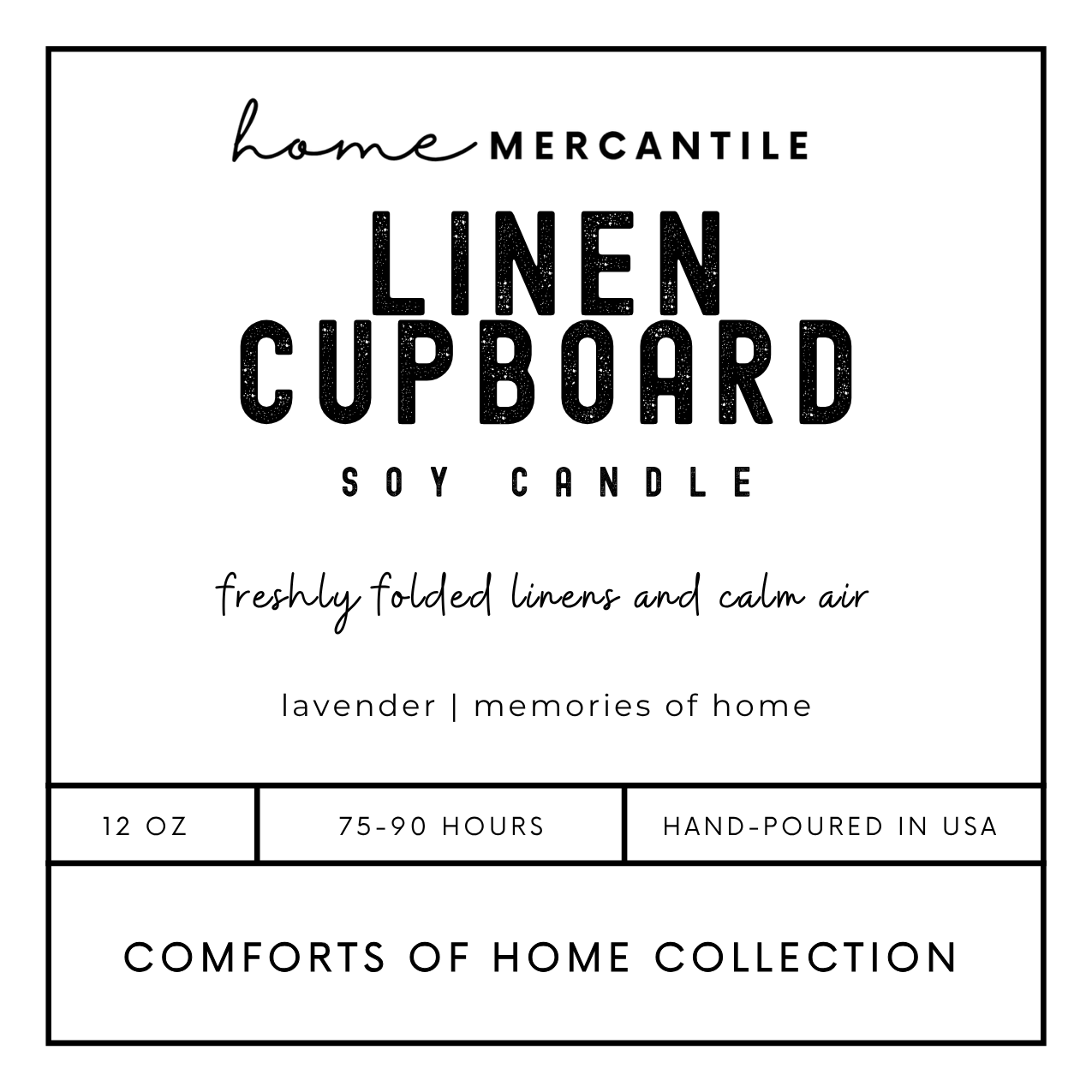 Candle - Home Mercantile Exclusive "Comforts of Home Collection"