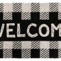 Coir Doormat - Checkered Welcome