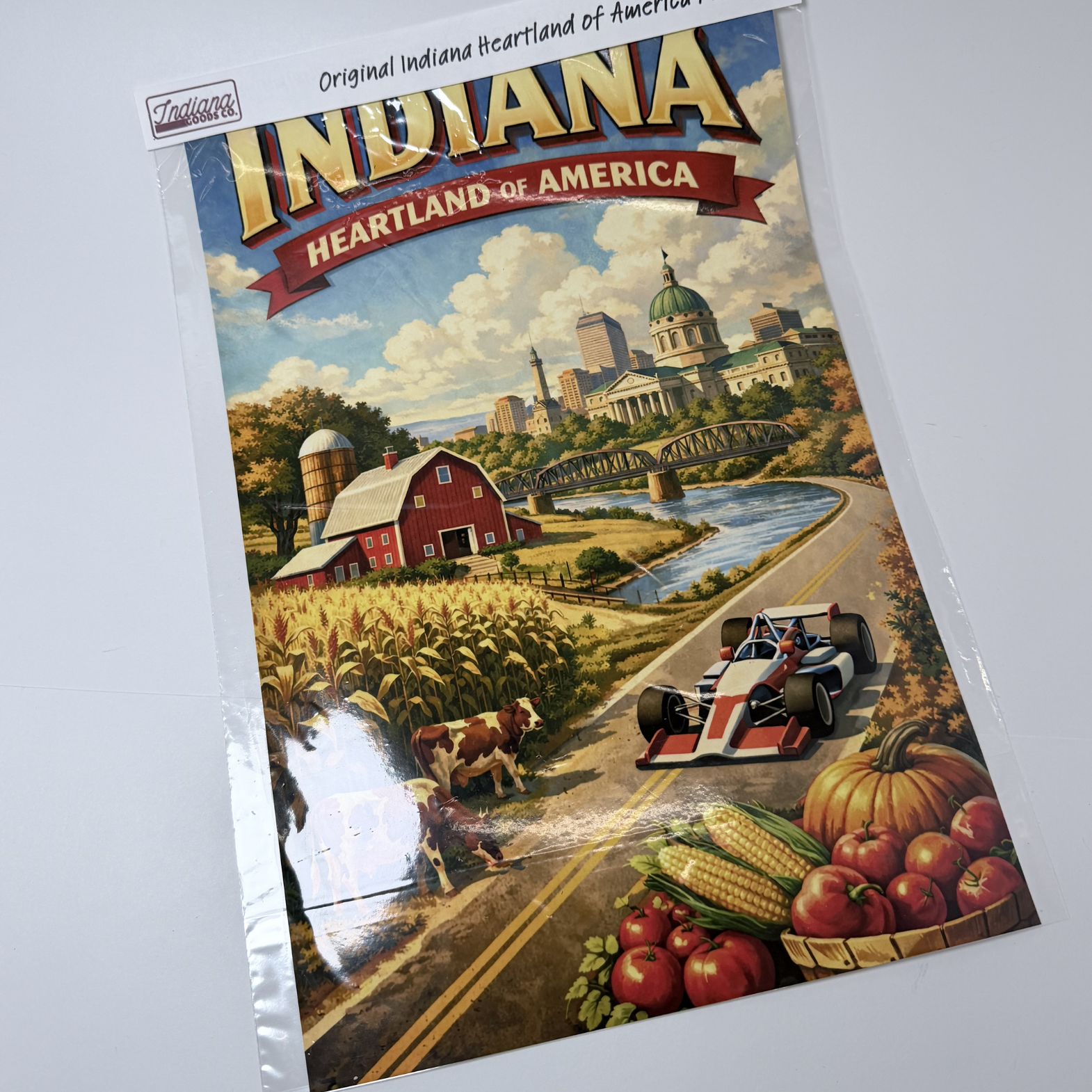 Indiana Crossroads of America Travel Poster Merchandise