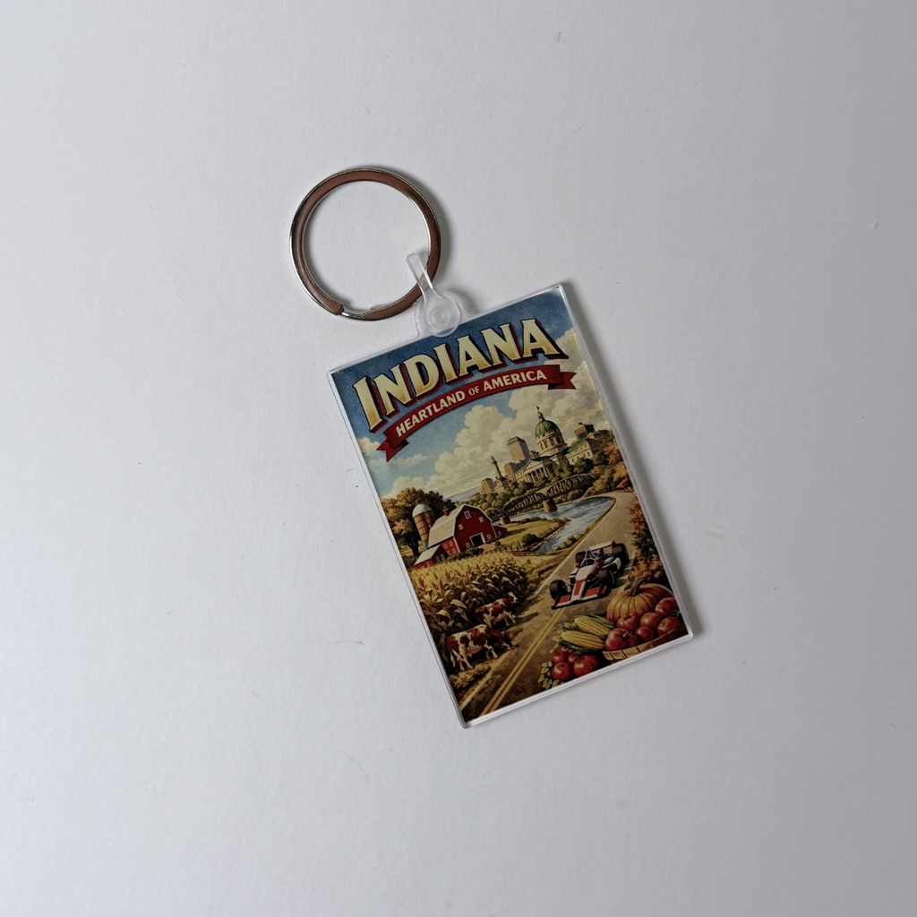 Indiana Crossroads of America Travel Poster Merchandise