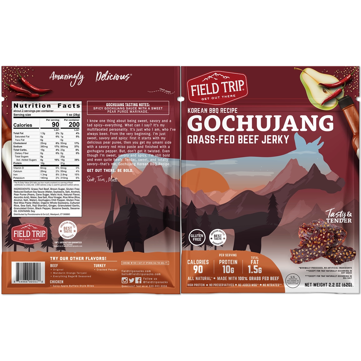 Field Trip Beef Jerky - 4 varieties
