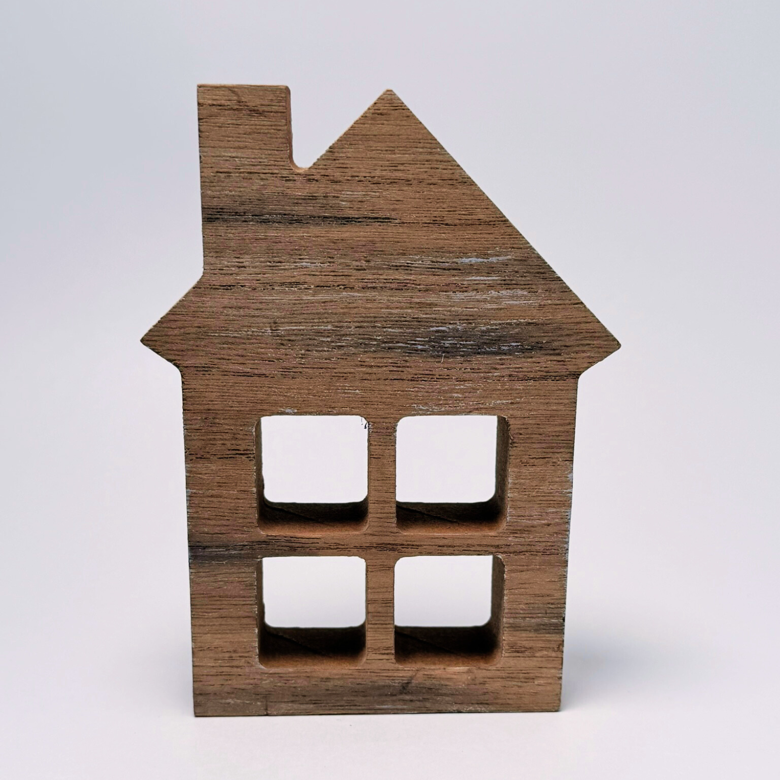 Wood House Decor - (2 Colors/3 Sizes)