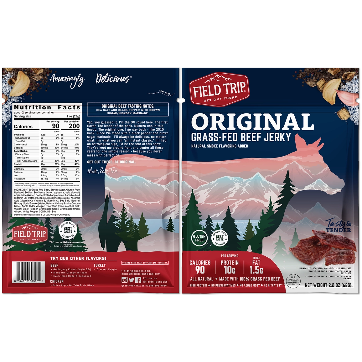 Field Trip Beef Jerky - 4 varieties