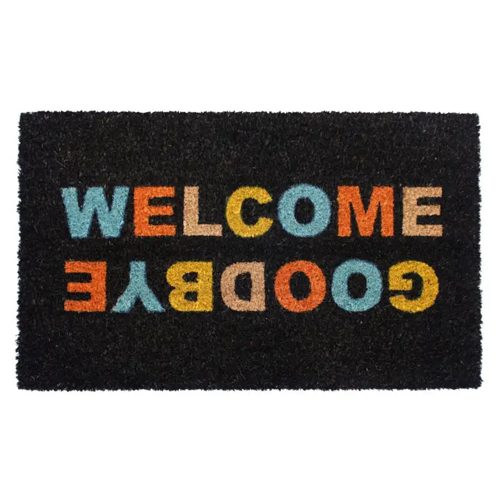 Coir Doormat - Welcome, Goodbye