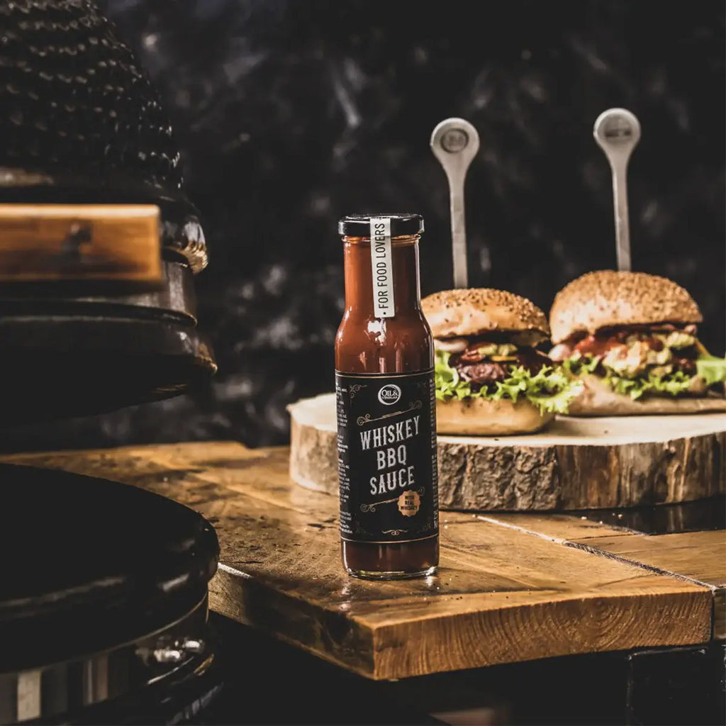 Whiskey-Infused Products - Mustard, BBQ Sauce, and Vinegar